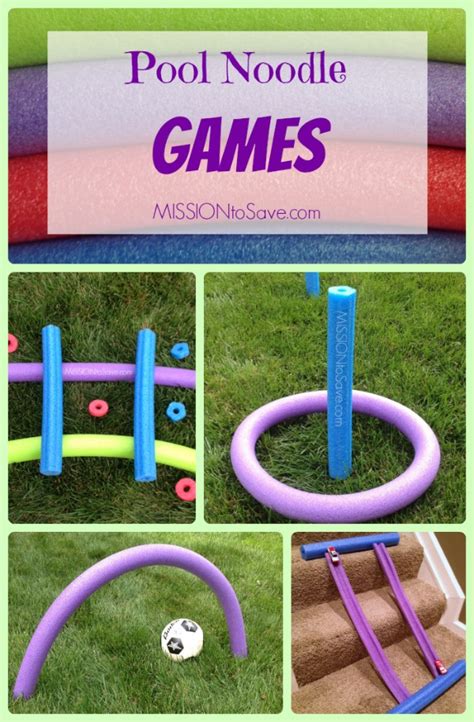 DIY Pool Noodle Games- No Water Needed! (Alternative Uses for Pool Noodles) - Mission: to Save