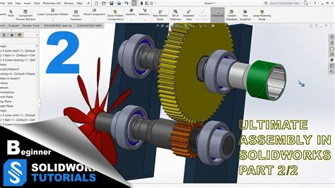 Ultimate SolidWorks Assembly tutorial for Beginners - Part 2 - SolidWorksTutorials With Ryan