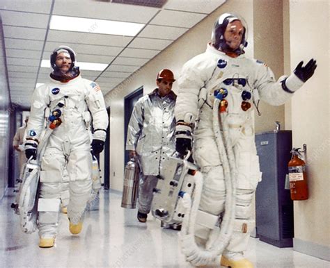 Apollo 11 astronauts leave for launch pad, July 1969 - Stock Image - C042/1708 - Science Photo ...