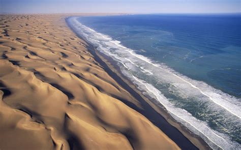 water, Landscapes, Waves, Sand, Dunes, Africa, Namib, Desert Wallpapers HD / Desktop and Mobile ...