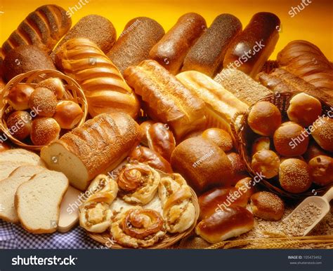 Bakery Product Assortment Bread Loaves Buns Stock Photo 105473492 ...