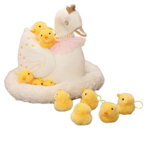 Buy Wholesale China Elegant White Swan Plush Toy With 10pcs Babies ...