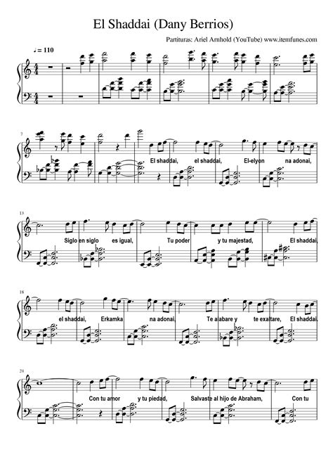 El Shaddai Sheet Music | Printable Templates Free