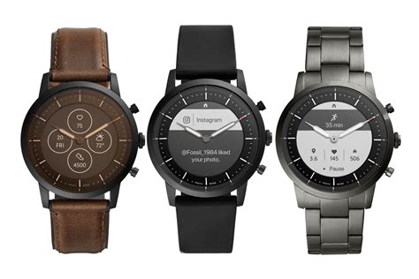 Fossil’s new hybrid smartwatches: physical watch hands and always-on ...