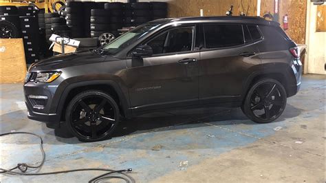 2018 JEEP COMPASS ON 22 INCH WHEELS!?!?! CAN IT BE DONE?! - YouTube