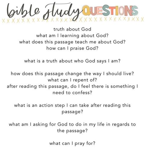 Bible Study Questions Printable — Find Wondrous Things | Bible study ...