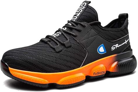 BYASW Safety Shoes Trainers Mens Women Lightweight Breathable Work ...