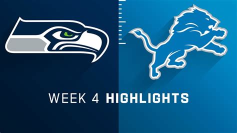 Seattle Seahawks vs. Detroit Lions highlights | Week 4