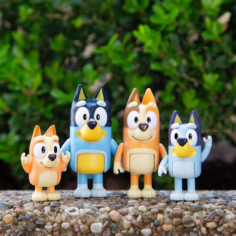 Bluey 4-Pack Figurines | Bluey Official Website | Garfield birthday, Baby boy 1st birthday, Dog ...