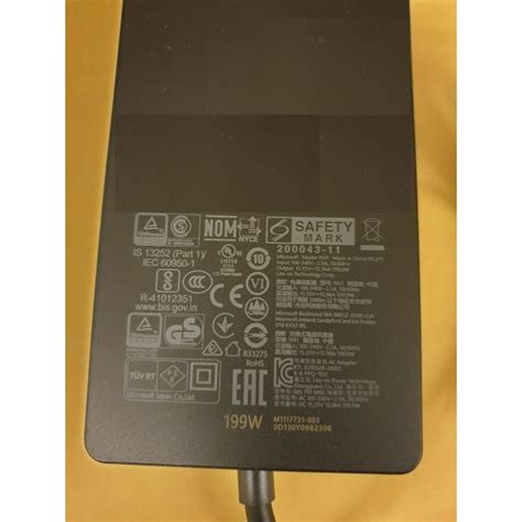 Microsoft Surface 199W Power Supply Model 1931 for Surface Dock 2 1917