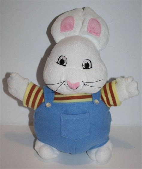 Max & Ruby Plush Boy Bunny 11" Overalls Soft Toy Stuffed Animal Easter ...