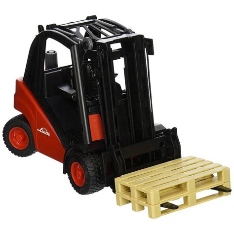 Bruder Linde H30D Forklift w/ 2 Pallets - Babysupermarket