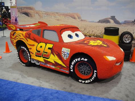 D23 Expo 2011 - giant Lego Lightning McQueen from Cars | Flickr