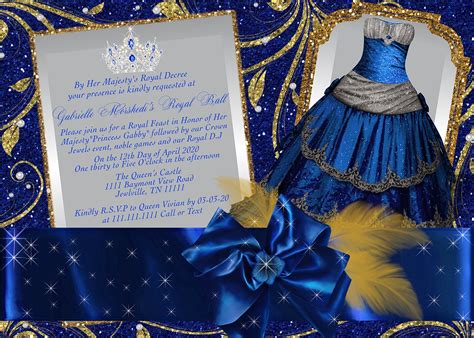 Royal Ball Invitation Princess Party Invitations Cinderella | Etsy