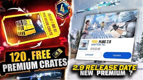 New Premium Crate Upgraded Skin ? 2.9 Update Release Date | PUBGM - YouTube