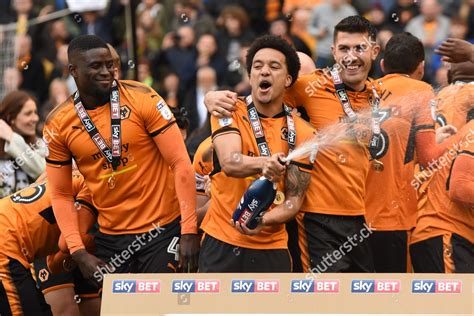 Wolverhampton Wanderers Players Celebrate Winning Championship ...