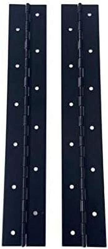 Aluminum Boat Piano Hinge- Black Anodized 1" X 1" X 12" (Pair) Cabinet Hinges Kitchen Cabinet ...