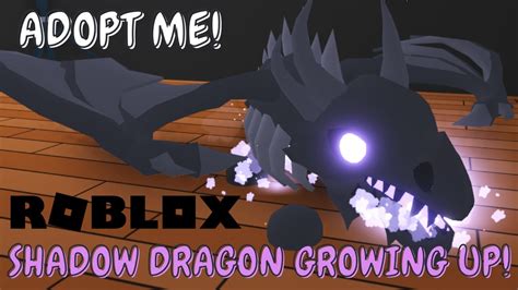 SHADOW DRAGON Pet Growing up in ADOPT ME ROBLOX! - YouTube