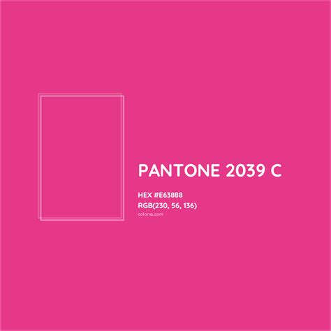 About PANTONE 2039 C Color - Color codes, similar colors and paints ...
