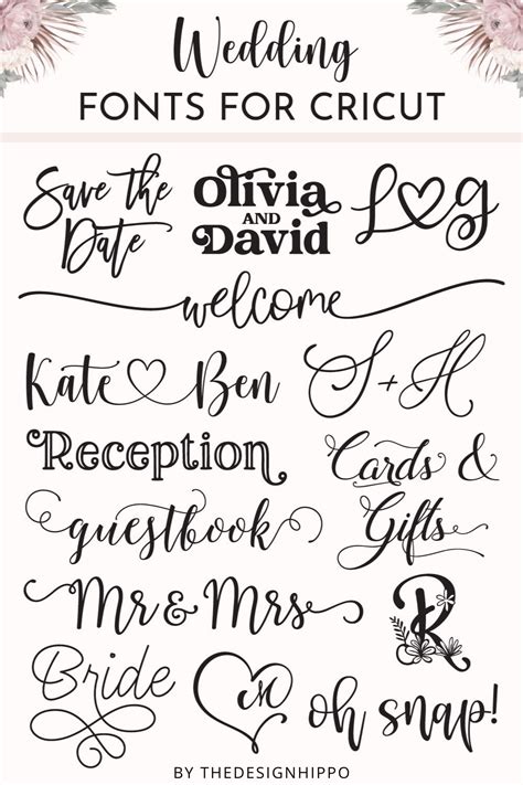 Wedding Fonts For Cricut That'll Take Your DIY Wedding To The Next Level