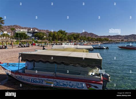 Jordan, Public Beach, Aqaba Stock Photo - Alamy