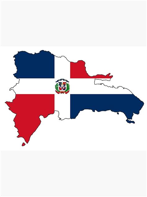 "Dominican Republic flag map" Art Print for Sale by CacaoDesigns | Redbubble