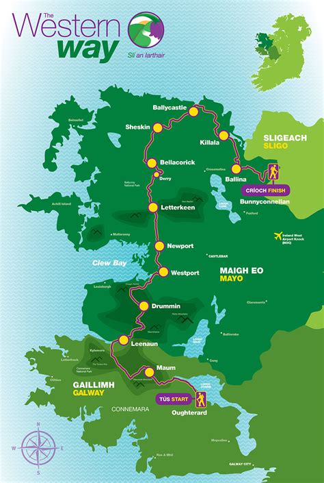 Map Of West Of Ireland - Jobie Lynelle