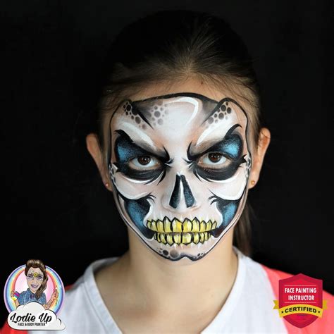 Easy Step-by-Step Skeleton Face Paint Tutorial - IFPS