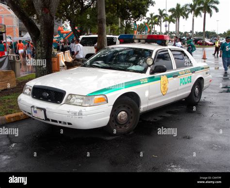 miami dade police patrol car at sun life stadium Miami Florida usa ...