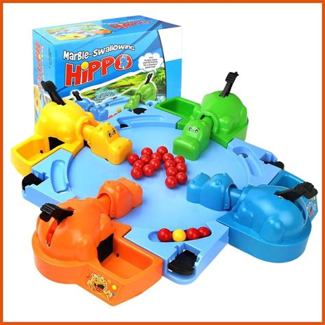 Hungry Hippopotamus Game Preschool Board Games For Kids 2-4-player Tabletop Game For Kids ...