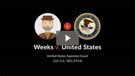 Weeks v. United States - Case Brief - Quimbee