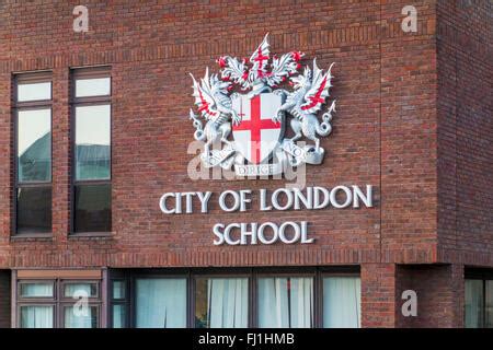 City of London School, logo with crest, London, England, United Stock Photo - Alamy