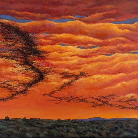 Sunset Murmuration - Limited Edition Landscape Giclée Print - Johnathan Harris Fine Art