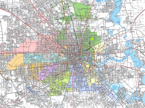 Houston City Council District Map Diagram | Quizlet