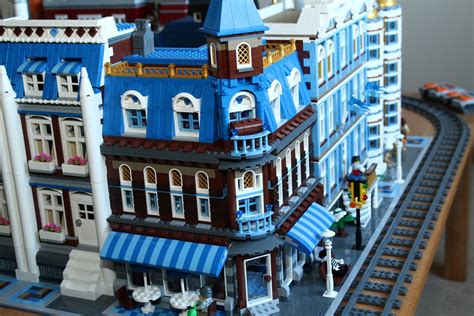 Lego MOC: Blue Boardwalk | Lego Modular Buildings | Flickr