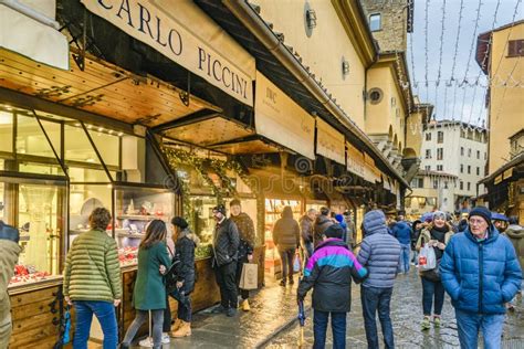 Ponte Vecchio Stores, Florence, Italy Editorial Image - Image of cheese ...