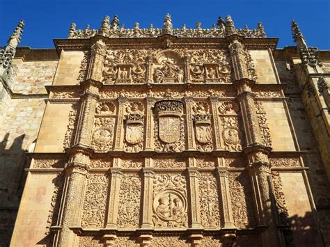 The Facade of Salamanca University (Universidad De Salamanca) in ...