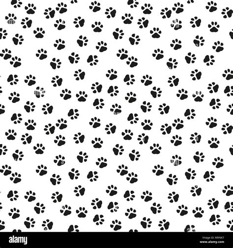 Dog paw print vector seamless pattern or background. eps 10 Stock Vector Image & Art - Alamy