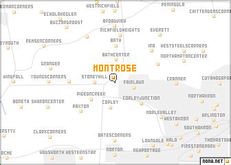 Montrose (United States - USA) map - nona.net