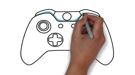 how to draw a xbox controller step by step| Learn Drawing - YouTube