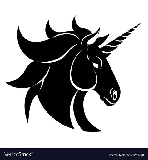 Unicorn head symbol Royalty Free Vector Image - VectorStock