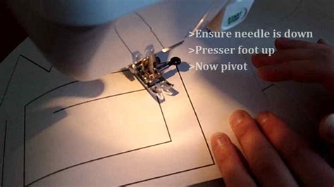 Practice Sewing on Paper - Pivoting - Easy Sewing For Beginners