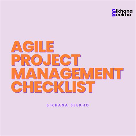Agile Project Management Checklist - For Successful Delivery