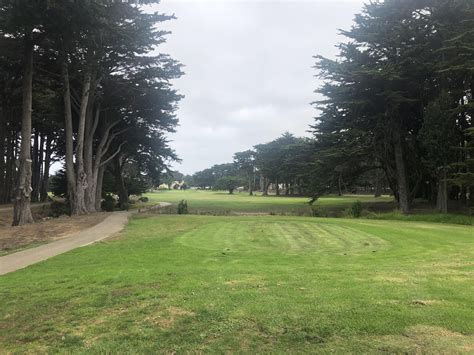 Tee box #2 at Sharp Park Golf Course today in Pacifica, CA. Alister ...