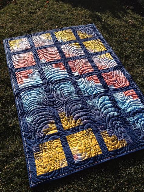 Beginner Machine Quilting patterns - Making Meanders Marvellous Modern Bargello Boxes of Colour ...