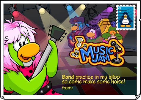 Music Jam Postcard | Club Penguin Rewritten Wiki | Fandom