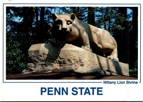 Pennsylvania State College Nittany Lion Shrine Penn State University ...