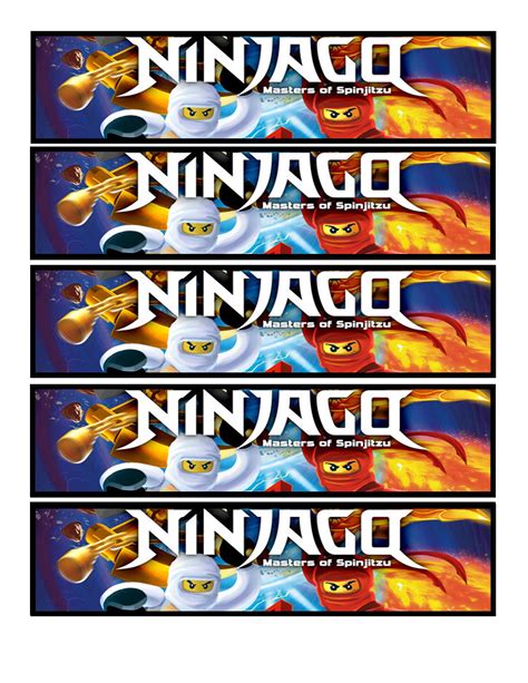 Ninjago Bookmarks - Print and Laminate for Fun