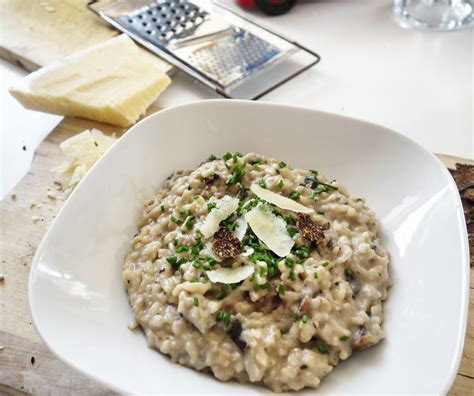 Risotto aux champignons de Paris et à la truffe - Yummy & cie