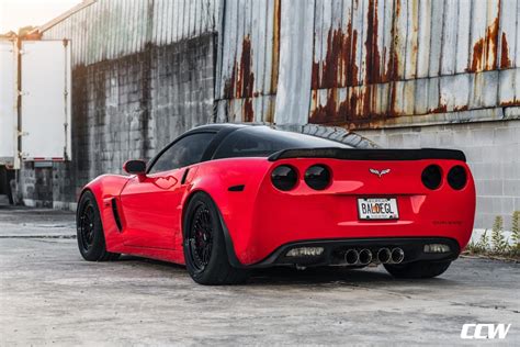 Chevrolet Corvette C6 Red CCW Classic | Wheel Front